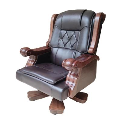 China Good quality and good quality wood table chair executive office price walnut furniture luxury office chair for sale