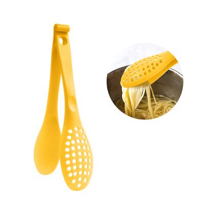 China Sustainable Multifunctional Cooking Tools 2in1 Nylon Salad Food Tongs for sale