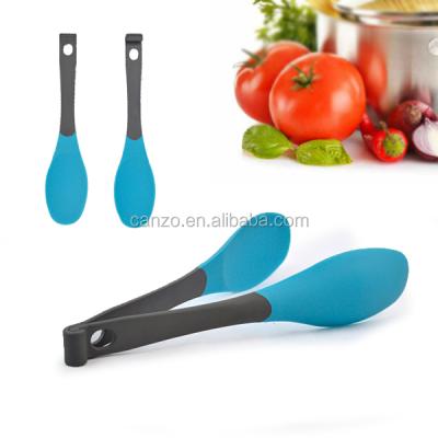 China Multifunctional Viable Kitchen Tools Silicone Food Tongs Salad Snake Tongs for sale