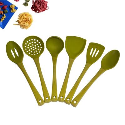 China Sustainable 6-Pice Silicone Utensils Set With PS Handle for sale