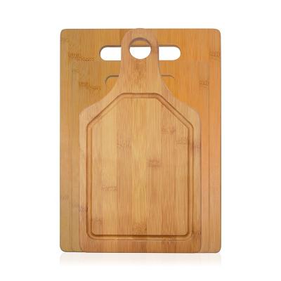 China Sustainable Bamboo Kitchen 3-Piece Cutting Board Set for sale