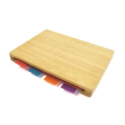 China 4 Food Grade Bamboo Chopping Board Set Non-Slip Chopper Cutting Board Kitchen Sustainable Pieces for sale