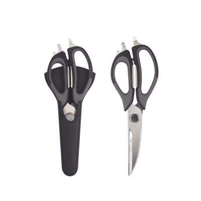 China Heavy Duty Sharp Shear Meat Scissors Stainless Steel Food Scissors Food Grade Kitchen Material With Magnet for sale