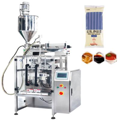 China Full Automatic Food Sachet 500ml Liquid Salad Packaging Machine for sale