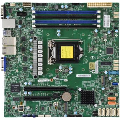 China X11SCH-LN4F industrial server/workstation package motherboard for Supermicro single server LGA-1151 E-2100 E-2200 C246 SATA3 (6Gbps) 4 RJ45 for sale