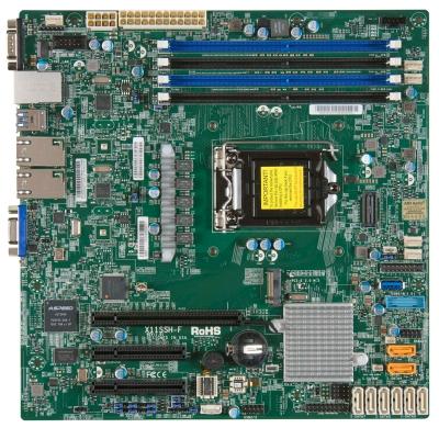 China X11SSH-F Industrial Server/Workstation Bundle Motherboard For Server E3-1200v6v5 M-ATX C236 LGA 1151 Single-Socket Dual GbE LAN SATA3 Supermicro for sale