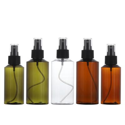 China Luxury Cosmetic Round Shading Spray Bottle 100ml 150ml Black Green Can Custom Spray Bottle Cosmetic for sale