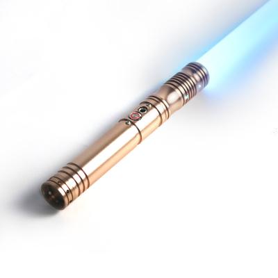 China Aluminum Alloy RGB Lightsaber With 9 Sets Sound Effects Smooth Swing Has Lock Up Blaster For Cosplay Christmas Lightsaber for sale