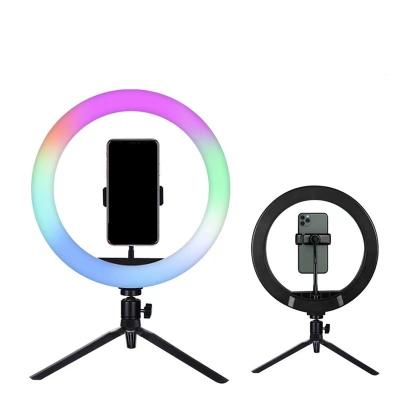 China New 10 Inch Mini RGB Fill Light Anchor Beauty Selfie Live Broadcast Support Fill Light for sale