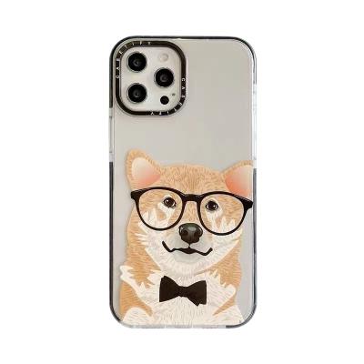 China Cute Anti-fall CASE Dog For iPhone12Pro/11Promax Mobile Phone CAS XS Tide Brand Anti-fall Cover for sale