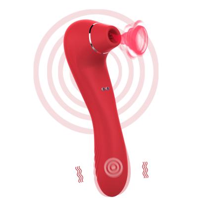 China 10 Frequencies High Quality Eco-friendly Sucking Vibration G-spot Massage Stick Stimulator Silicone Waterproof Clitoral Massager for sale