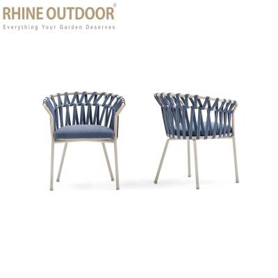 China Latest Design Modern Furniture Modern Outdoor Rope Cafe Chairs Outdoor Rope Chair for sale