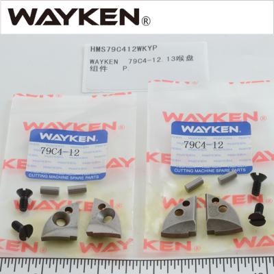 China Taiwan WAYKEN Eastman High End FABRIC CUTING MACHINE Part 79C4-12 GROOVE PLATES WITH SCREW 1 Set 79C4-12 for sale