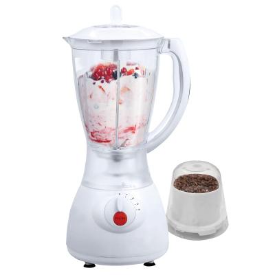 China Household Professional Electric Food Blender 2 in 1 Blender with Plastic Grinder Jar Smoothie Juicer Blender 1.5L for sale