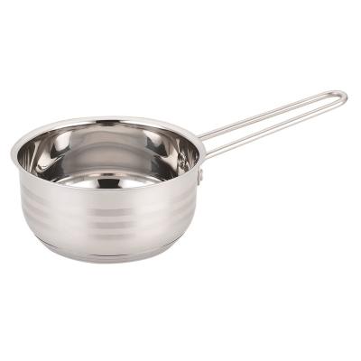 China Wholesale 5pcs Sustainable Stainless Steel Pan Set Handle Rim Cookware Pot Convenient Wire Pouring Set for sale