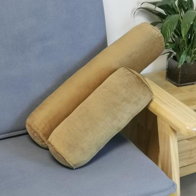 China Solid Color PORTABLE Wholesale Thick Soft Holland Velvet Multifunctional Cylindrical Pillow Single Sofa Cushion Chair for sale