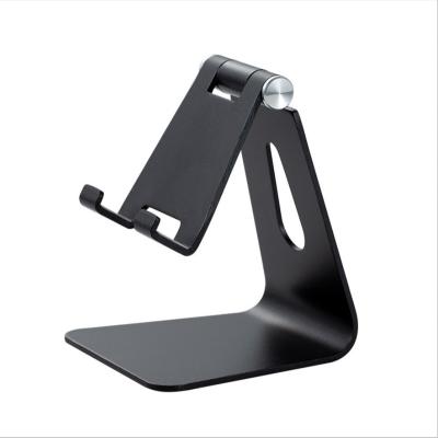 China Stable foldable desktop PC and smartphone tablet stand metal adjustable aluminum desktop phone stand for sale