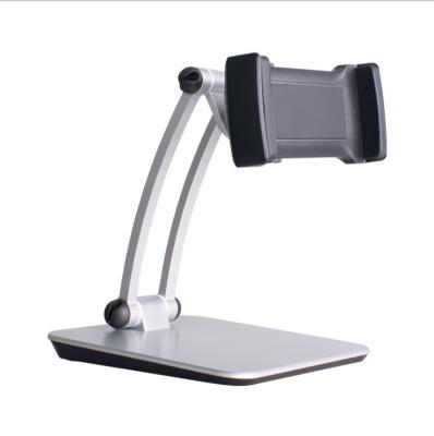 China Silver Adjustable Airplane Table Kitchen Mobile Phone Desk Stand Portable Desk Phone Holder Stand for sale