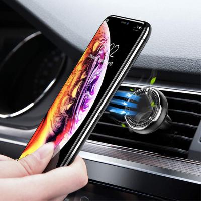 China Original Factory Embedded Perfume Factory Custom Logo Mini Air Vent Mount Magnetic Car Phone Holder For Mobile Phone Holder for sale