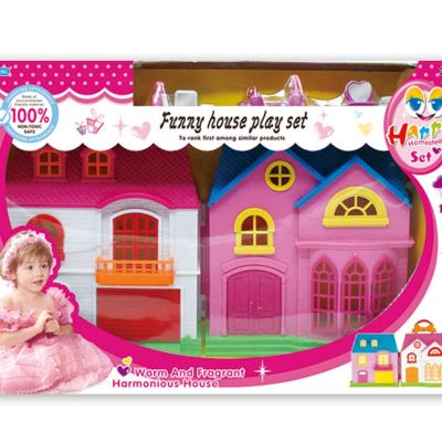 China Girls House New Design Girls Mini Doll House Kits Plastic Kids DIY Dolls House Best for sale