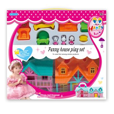 China Mini Neighborhood Girls House Girls House Kids Plastic Neighboring Kits Best DIY Dollhouse for sale