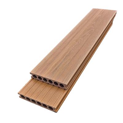 China Longan Muster Anti-Rotten Co Extrusion WPC Decking Bodenbelag 140*23mm zu verkaufen