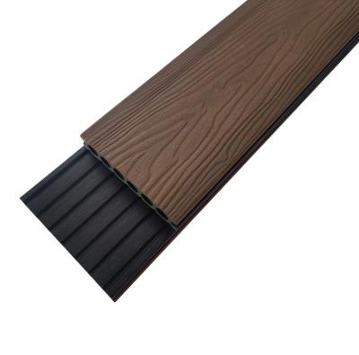 China Teak No.2 Antislip External Use Co Extrusion Composite WPC Decking 140*25mm for sale