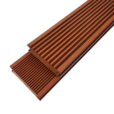 China Fire Resistance Wood Texture Composite Terrace Decking WPC Board for sale