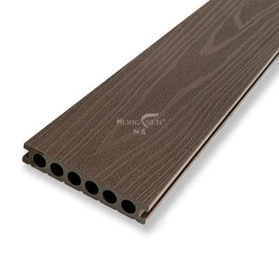 Κίνα Ροζούβελ Αντιστροφή WPC Co Extrusion Decking 140mm X 25mm Κλιπ ή βίδα προς πώληση