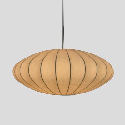 China China Manufacturer Popular Style Living Room Silk Lampshade Decorative Light water drop pinecone pendant lamp Silk lamp Bubble lamp for sale