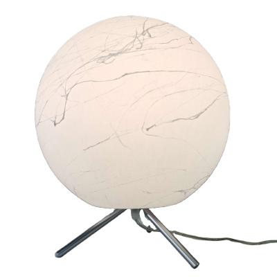 China Factory Direct Light Nordic Minimalist Living Room Silk Material Moon Ball Table Lamp Silk lamp Bubble lamp for sale