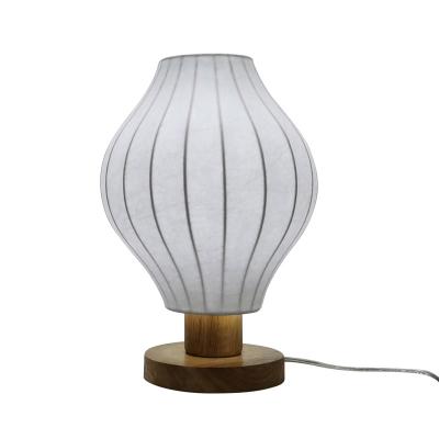 China Japanese Style Lighting Bedroom Decorative Desk Lamp Silk Table Lamp Bubble Lamp for sale