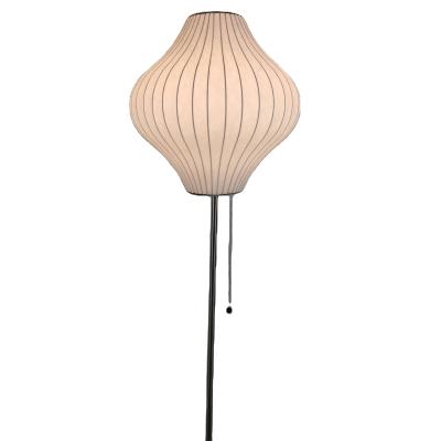 China Chinese Factory Supply Simple E27 Silk Floor Light Standing Lamp For Living Room And Bedroom Silk lamp Bubble lamp for sale