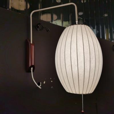 China High Quality Indoor Chinese Classic Decorative Fancy Modern Luxury Silk Lampshade Wall Lamp Light Silk lamp Bubble lamp for sale