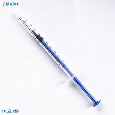 China Medical Disposable Plastic Syringe Vaccine1ml Luer Lock Hypodermic Accept OEM for sale