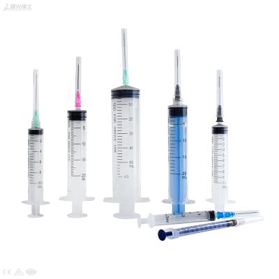 中国 Medical Sterile Hypodermic Disposable Plastic Syringe Prices Dental Irrigation 1ml Syringes With Or Without Needle CE ISO 販売のため