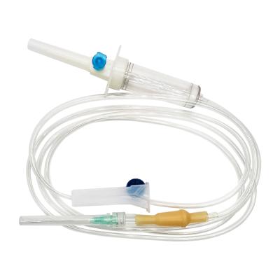 China Disposable Pvc-free-infusion-set Luer Lock Letex Free Y Port The Infusion Set With Precise Flow Regulator for sale