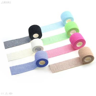 China PET Non Woven Self Adhesive Elastic Bandage Multi Color Latex Free OEM Acceptable for sale