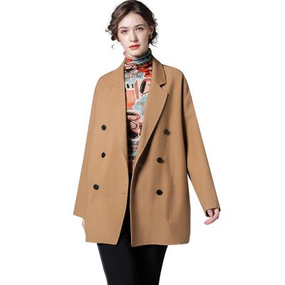 China Quality Guaranteed Women's Woolen Coat Fashion Single Lapel Collar Classic Woolen Coat for sale