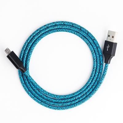 China Custom MP3 / MP4 Player Good Price Braided Micro USB 2.0 Aluminum Cable Fast Charging Micro Braided Usb Data Cable for sale