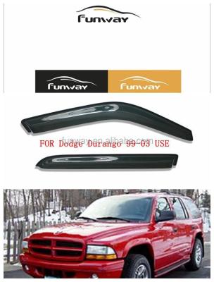 China Original/Mugen/Chrome Lining in chanal CAR DOOR SUN VISOR HOOD DEFLECTOR FOR Dodge Durango 1999-2003 USE for sale