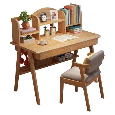 China EUROPEAN modern simple wholesale child study table children tables solid wood adjustable children study table and chair set desk for sale