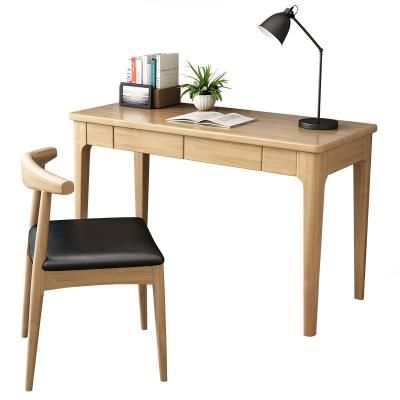 China New Fashionable Peninsula Home Office Office Computer Solid Wood Desk Set Kids Table and Chair Set for sale