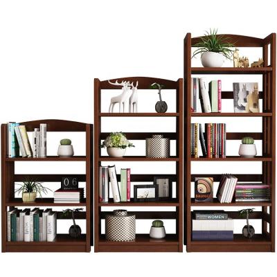 China New Style Fashionable Wholesale Customization Multi-Storey H-Type Wall Bookshelves Ladder Bookshelf Modern Wooden Book Shelves for sale