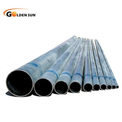 China Structure Pipe Galvanized Steel Pipe Zinc Coated Exterior GI Pipe / Galvanized Hollow Section for sale