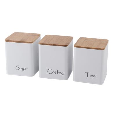 China Sustainable 1L Kitchen Coffee Tea Cylindrical Canister Set for sale