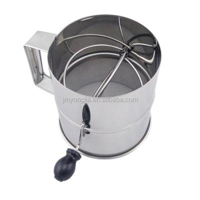 China Sustainable Large Size Good Quality Stainless Steel Flour Sieve for sale