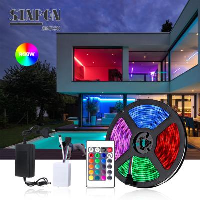 China Theme Park Amazon Alexa Google Home Tuya Wifi Ip65 Luces Neon Accessible Waterproof Flexible 5050 2835 RGB Kits Led Strip Lights for sale