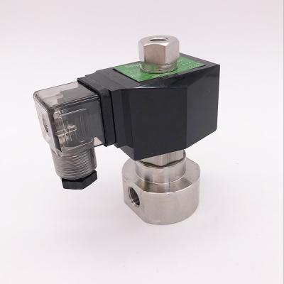 China Hotels 90bar 100bar Stainless Steel Solenoid Valve Car Wash High Pressure Pumps Purge Valve Normally Open for sale