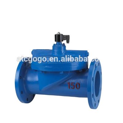 China Large Flange Type Hotels Water Solenoid Valve Cast Iron 12v 24v 110v 220v for sale